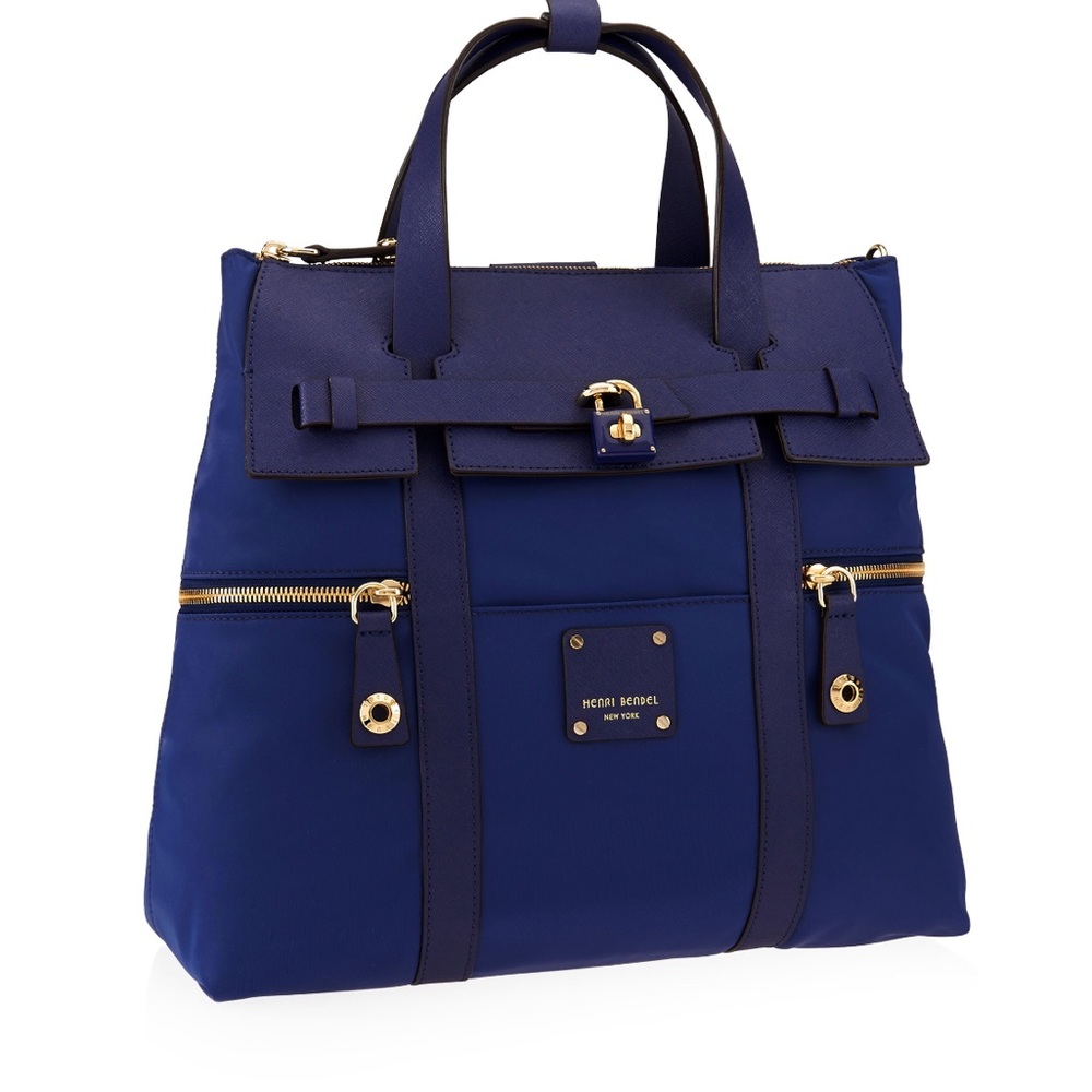 Henri Bendel blue backpack